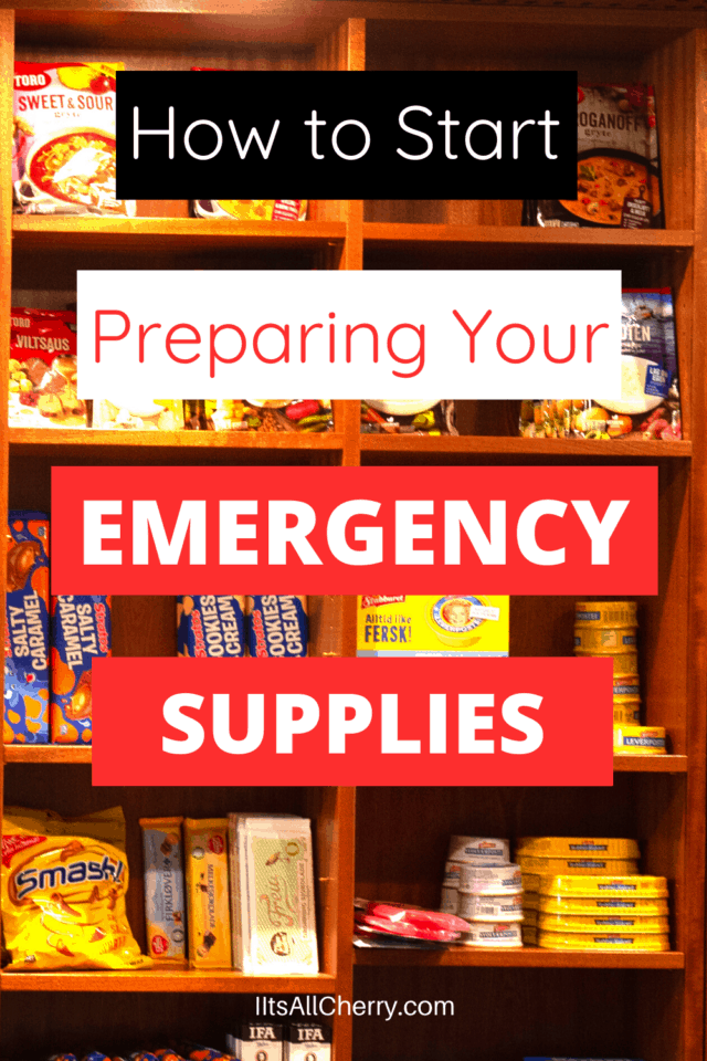 how to start preparing your emergency supplies