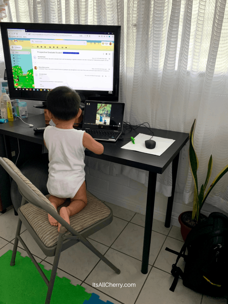 working from home with a toddler